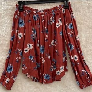 Floral off the shoulder